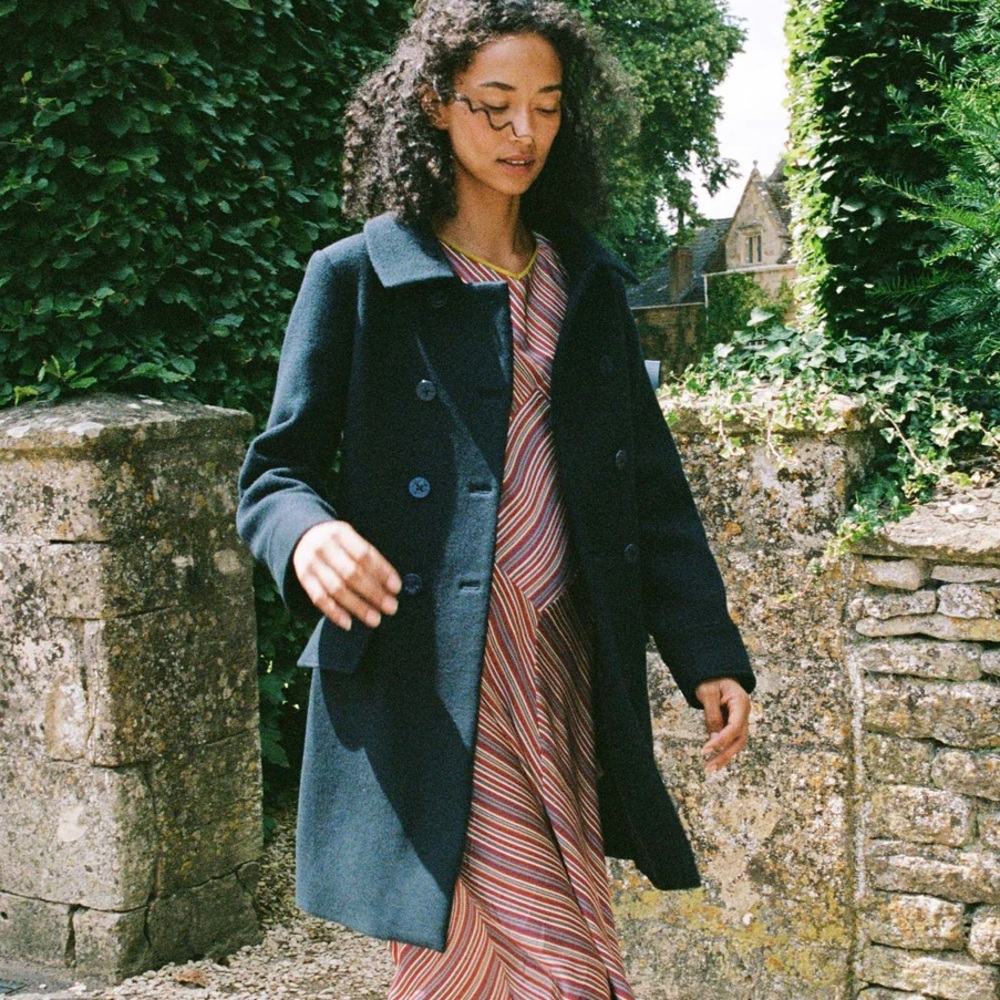 DOEN WAYFARER COAT -- DEEP NAVY / XS